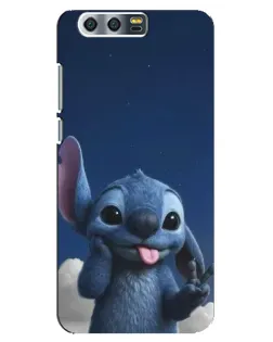 Чехол для Huawei Honor 9 (Glory 9, STF) с картинкой «Стич в облаках»