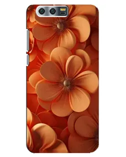 Чохол для Huawei Honor 9 (Glory 9, STF) з картинкою «Помаранчева макро квітка»