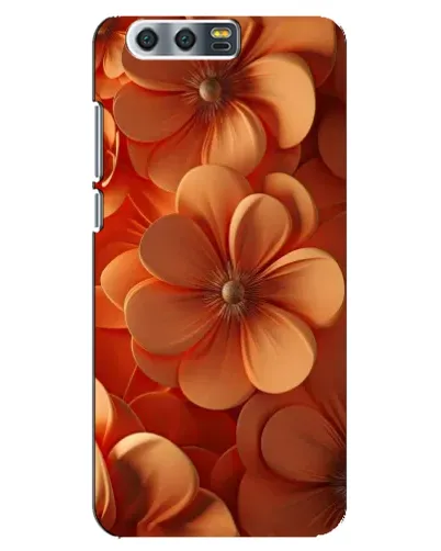 Чохол для Huawei Honor 9 (Glory 9, STF) з картинкою «Помаранчева макро квітка»