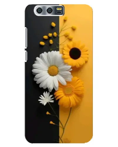 Чохол для Huawei Honor 9 (Glory 9, STF) з картинкою «Соняшник та ромашка»
