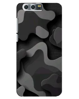 Чохол для Huawei Honor 9 (Glory 9, STF) з картинкою «Темний абстрактний камуфляж»