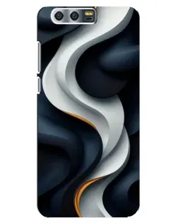 Чохол для Huawei Honor 9 (Glory 9, STF) з картинкою «Об'ємні чорно-білі стрічки»