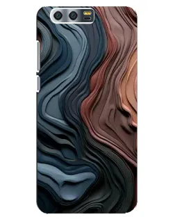 Чохол для Huawei Honor 9 (Glory 9, STF) з картинкою «Кольорові хвилі каньйону»