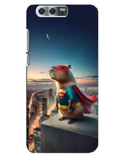 Чехол для Huawei Honor 9 (Glory 9, STF) с картинкой «Капи-мен супергерой»