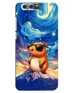 Чехол для Huawei Honor 9 (Glory 9, STF) с картинкой «Капибара Ван Гога»