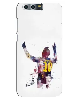 Чехол для Huawei Honor 9 (Glory 9, STF) с картинкой «Акварельный Месси Барселона»