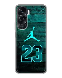 Чехол для Huawei Honor 90 Lite с картинкой «Jordan Cyan 23»