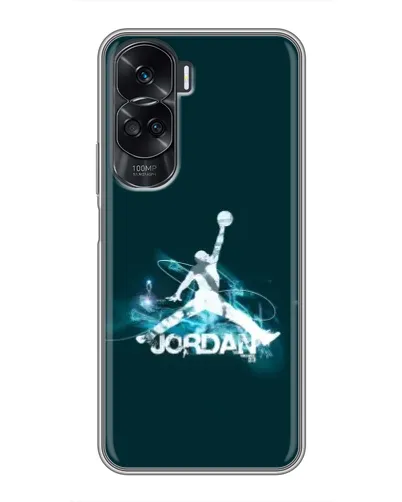 Чехол для Huawei Honor 90 Lite с картинкой «Jordan Blue Fire»