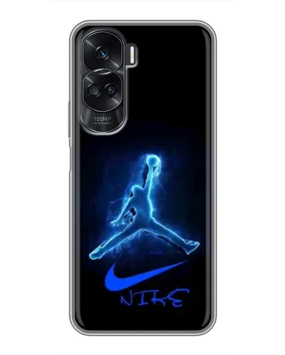 Чехол для Huawei Honor 90 Lite с картинкой «Jordan Neon Blue»