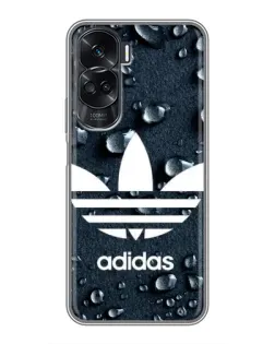 Чехол для Huawei Honor 90 Lite с картинкой «Adidas Trefoil Blue»