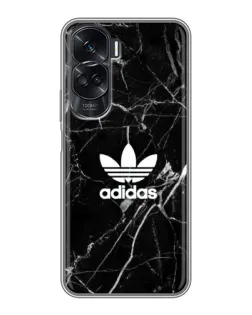 Чехол для Huawei Honor 90 Lite с картинкой «Белый мрамор Adidas»