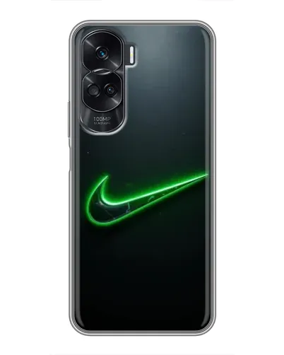 Чехол для Huawei Honor 90 Lite с картинкой «Неоновый контур Nike» Чехол для Huawei Honor 90 Lite с картинкой «Неоновый контур Nike»