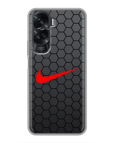 Чехол для Huawei Honor 90 Lite с картинкой «Nike — карбоновая сетка» Чехол для Huawei Honor 90 Lite с картинкой «Nike — карбоновая сетка»