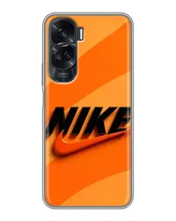 Чехол для Huawei Honor 90 Lite с картинкой «Оранжевый драйв Nike»