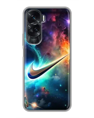 Чехол для Huawei Honor 90 Lite с картинкой «Космический Nike Swoosh» Чехол для Huawei Honor 90 Lite с картинкой «Космический Nike Swoosh»