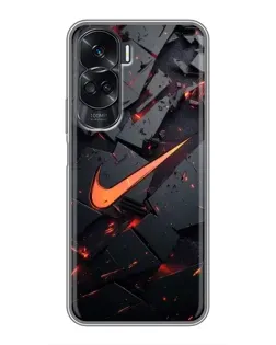 Чехол для Huawei Honor 90 Lite с картинкой «Nike — эффект разломов» Чехол для Huawei Honor 90 Lite с картинкой «Nike — эффект разломов»
