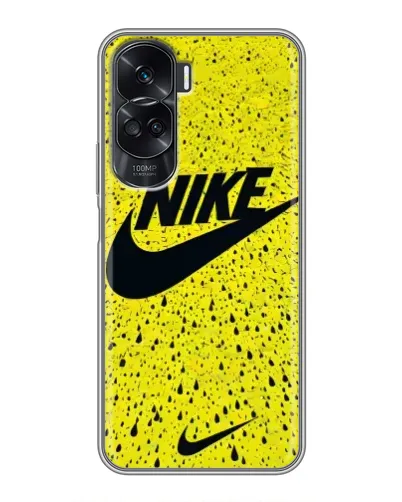 Чехол для Huawei Honor 90 Lite с картинкой «Желтый текстурный Nike» Чехол для Huawei Honor 90 Lite с картинкой «Желтый текстурный Nike»
