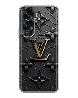 Чехол для Huawei Honor 90 Lite с картинкой «Кожаная текстура LV»