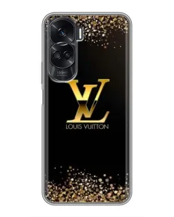 Чехол для Huawei Honor 90 Lite с картинкой «LV — золотые искры»