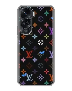Чехол для Huawei Honor 90 Lite с картинкой «Цветная монограмма LV»