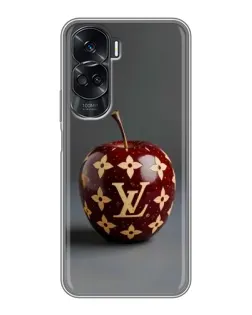 Чехол для Huawei Honor 90 Lite с картинкой «Красное яблоко LV»