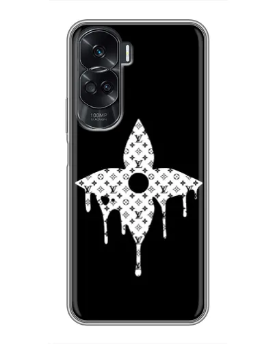 Чехол для Huawei Honor 90 Lite с картинкой «Цветочная монограмма» Чехол для Huawei Honor 90 Lite с картинкой «Цветочная монограмма»