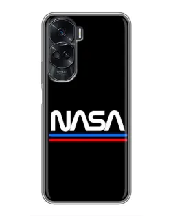 Чехол для Huawei Honor 90 Lite с картинкой «NASA — классика Red Blue»