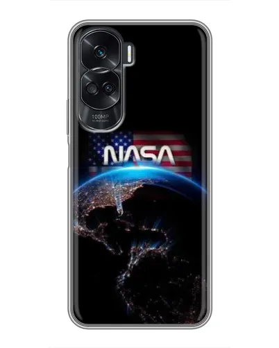 Чехол для Huawei Honor 90 Lite с картинкой «Земля из космоса NASA»