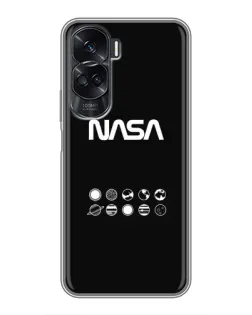 Чехол для Huawei Honor 90 Lite с картинкой «NASA — технический принт»