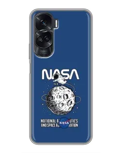 Чехол для Huawei Honor 90 Lite с картинкой «NASA — лунная миссия»
