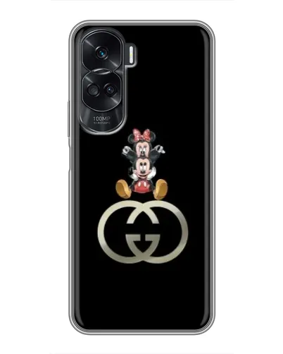 Чехол для Huawei Honor 90 Lite с картинкой «Минни Маус на лого»