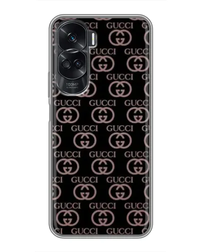 Чехол для Huawei Honor 90 Lite с картинкой «Классическая монограмма Gucci»