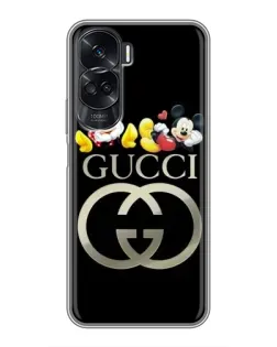 Чехол для Huawei Honor 90 Lite с картинкой «Gucci — герои Disney»