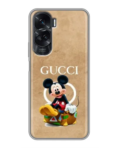 Чехол для Huawei Honor 90 Lite с картинкой «Микки Маус Gucci — крафт»