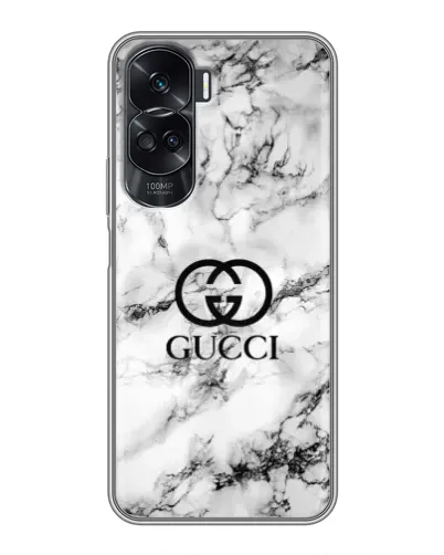 Чехол для Huawei Honor 90 Lite с картинкой «Gucci — мраморный шик»