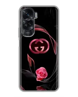 Чехол для Huawei Honor 90 Lite с картинкой «Gucci — неоновая роза»