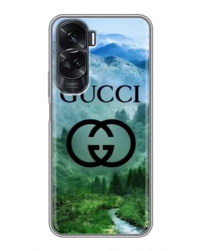 Чехол для Huawei Honor 90 Lite с картинкой «Gucci — горный пейзаж»