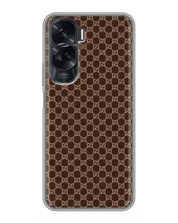 Чехол для Huawei Honor 90 Lite с картинкой «Gucci — шоколадная сетка»