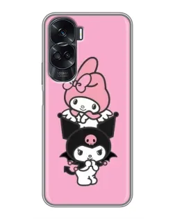 Чехол для Huawei Honor 90 Lite с картинкой «My Melody и Kuromi» Чехол для Huawei Honor 90 Lite с картинкой «My Melody и Kuromi»
