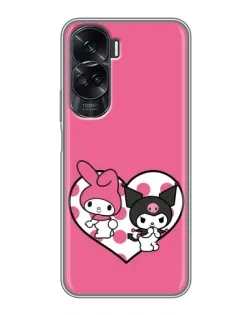 Чехол для Huawei Honor 90 Lite с картинкой «Kuromi и My Melody» Чехол для Huawei Honor 90 Lite с картинкой «Kuromi и My Melody»