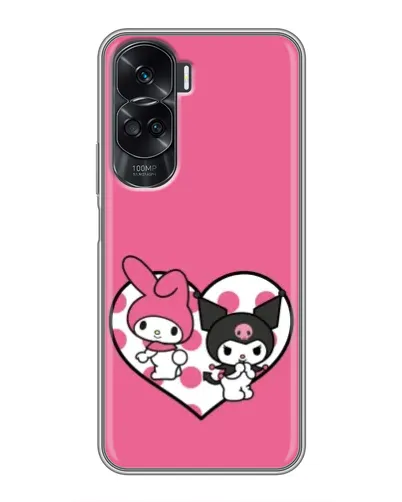 Чехол для Huawei Honor 90 Lite с картинкой «Kuromi и My Melody»