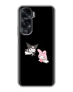 Чехол для Huawei Honor 90 Lite с картинкой «My Melody и Kuromi» Чехол для Huawei Honor 90 Lite с картинкой «My Melody и Kuromi»