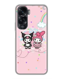 Чехол для Huawei Honor 90 Lite с картинкой «My Melody и Kuromi» Чехол для Huawei Honor 90 Lite с картинкой «My Melody и Kuromi»