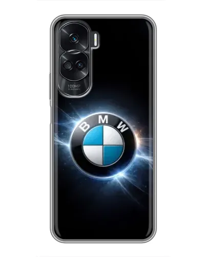 Чехол для Huawei Honor 90 Lite с картинкой «BMW — неоновое сияние»