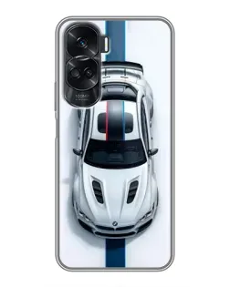 Чехол для Huawei Honor 90 Lite с картинкой «Вид сверху — BMW M» Чехол для Huawei Honor 90 Lite с картинкой «Вид сверху — BMW M»
