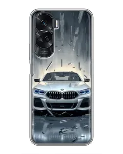 Чехол для Huawei Honor 90 Lite с картинкой «BMW в свете фар»