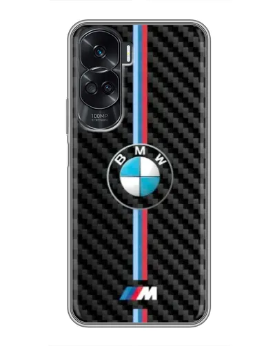 Чехол для Huawei Honor 90 Lite с картинкой «Эмблема BMW и карбон»
