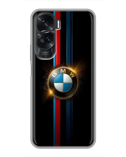 Чехол для Huawei Honor 90 Lite с картинкой «BMW M-Power неон»