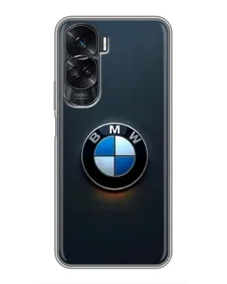 Чехол для Huawei Honor 90 Lite с картинкой «Логотип BMW — минимализм»