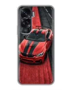 Чехол для Huawei Honor 90 Lite с картинкой «BMW на красной дорожке»